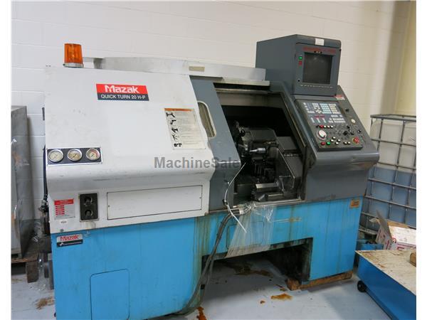 Mazak Model QT-20HP CNC Lathe, 10" Chk, A2-8, 4,000 RPM, 8 Station Tu Mazak Model QT-20HP CNC Lathe, 10" Chk, A2-8, 4,000 RPM, 8 Station Tu