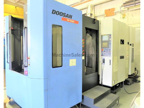 DOOSAN HP 5500 CNC 4-AXIS HORIZONTAL MACHINING CENTER NEW 2008 DOOSAN HP 5500 CNC 4-AXIS HORIZONTAL MACHINING CENTER NEW 2008