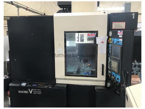 MAKINO V55, 1999, PRO 3, 20K RPM, THROUGH-SPINDLE COOLANT, SGI MAKINO V55, 1999, PRO 3, 20K RPM, THROUGH-SPINDLE COOLANT, SGI