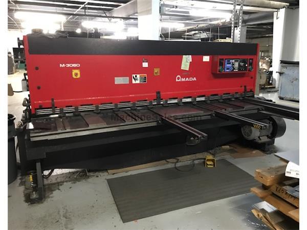 10'x1/4" Amada M-3060 CNC Mechanical Shear 10'x1/4" Amada M-3060 CNC Mechanical Shear