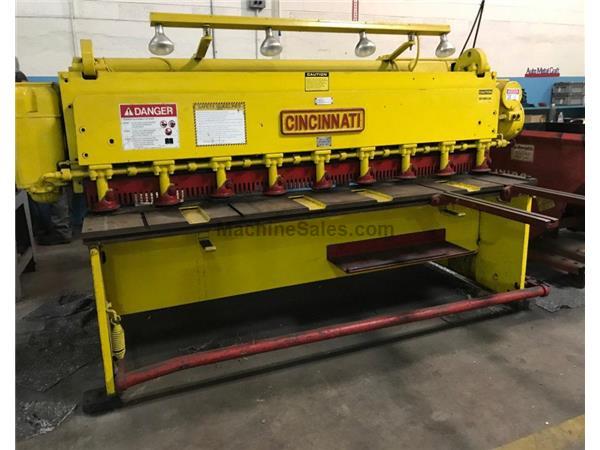 10 ga. x 6' Cincinnati # 1008 , mech.shear,24" ROMBG,2-support arms,6" throat,65 10 ga. x 6' Cincinnati # 1008 , mech.shear,24" ROMBG,2-support arms,6" throat,65