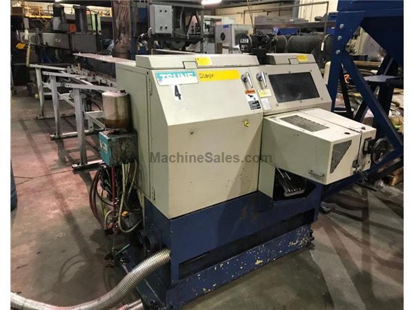 3-1/2" Tsune # TK5M90PL , auto non-ferrous circular saw-inclined loading machine, '02 3-1/2" Tsune # TK5M90PL , auto non-ferrous circular saw-inclined loading machine, '02