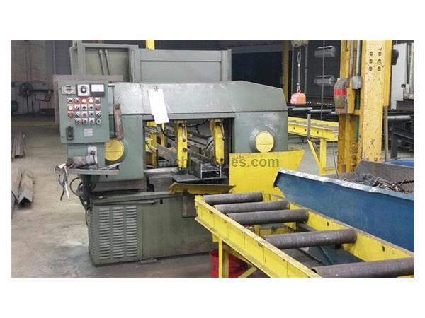 15" x 18" Wells aw # 14 , automatic horizontal band saw, 0-460 FPM, 1978, #9856 15" x 18" Wells aw # 14 , automatic horizontal band saw, 0-460 FPM, 1978, #9856