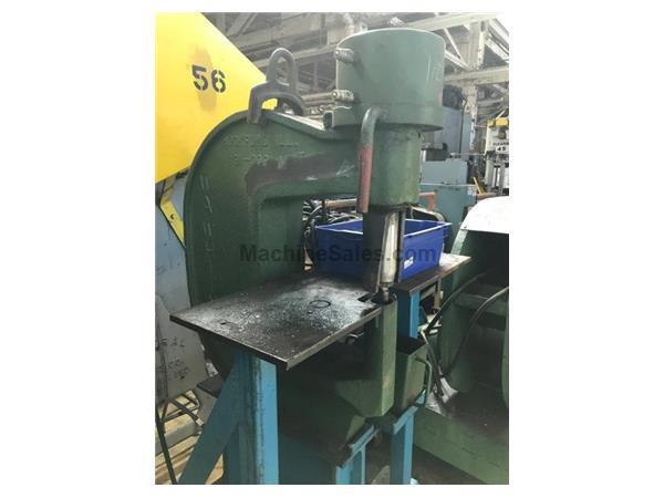 90 Ton, W.A. Whitney web punch press, 20 HP hydraulic unit, 13" throat 90 Ton, W.A. Whitney web punch press, 20 HP hydraulic unit, 13" throat