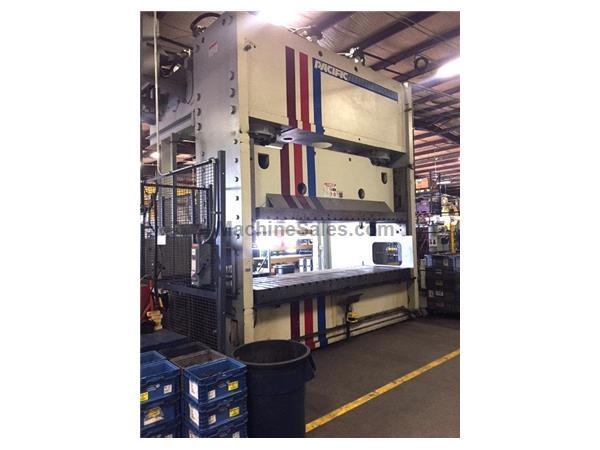 750 Ton, Pacific # 750-OBL , hydraulic,48" x 150" bed,18" stroke,38" o 750 Ton, Pacific # 750-OBL , hydraulic,48" x 150" bed,18" stroke,38" o