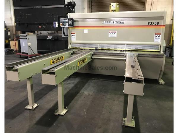 3/8" x 8' Accurshear # 63758 , hyd shear, CNC front gauge, powered blade gap, 36" 3/8" x 8' Accurshear # 63758 , hyd shear, CNC front gauge, powered blade gap, 36"