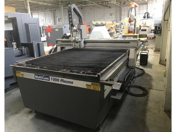 Multicam # 1000 Plasma, 60" x 120" table, 5/8" cutting, dual side servo, 20 Multicam # 1000 Plasma, 60" x 120" table, 5/8" cutting, dual side servo, 20