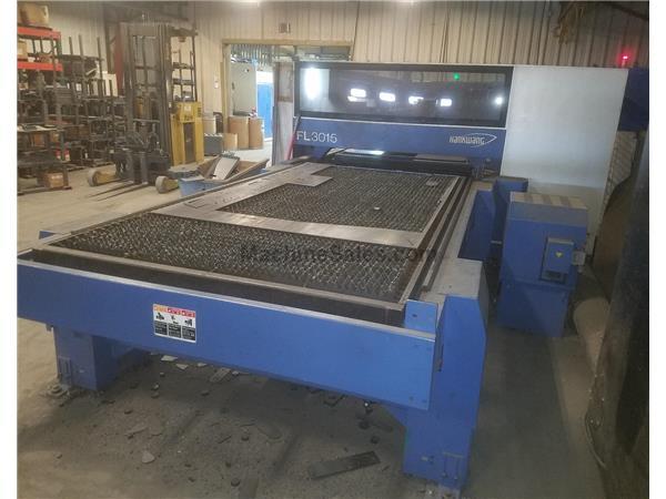 Han-Kwang # FL3015 , CO2,5000 watt,5' x10' dual shuttle table, Siemens 840D Sinumerik, '13 Han-Kwang # FL3015 , CO2,5000 watt,5' x10' dual shuttle table, Siemens 840D Sinumerik, '13