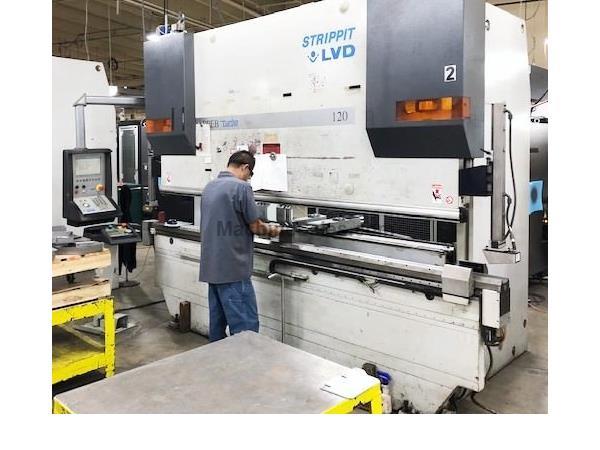 LVD STRIPPIT PPEB-120/BH10 120 Ton 8-Axis CNC Hydraulic Press Brake LVD STRIPPIT PPEB-120/BH10 120 Ton 8-Axis CNC Hydraulic Press Brake