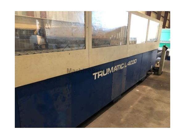 4000 WATT TRUMPF TRUMATIC L4030 CO2 LASER,SIEMANS,6&#39; X 12&#39;,MFG:2003