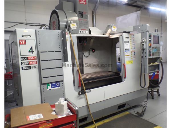HAAS, VF-4D, 50" X, 20" Y, 25" Z, CNC VERTICAL MACHINING CEN HAAS, VF-4D, 50" X, 20" Y, 25" Z, CNC VERTICAL MACHINING CEN