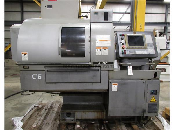 2006 CITIZEN MODEL C16 TYPE VII SWISS STYLE CNC LATHE, 16 MM BAR