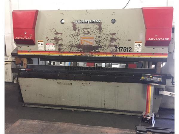 175 Ton x 144" ACCURPRESS 717512 5 Axis Advantage Hydraulic , 2004 175 Ton x 144" ACCURPRESS 717512 5 Axis Advantage Hydraulic , 2004