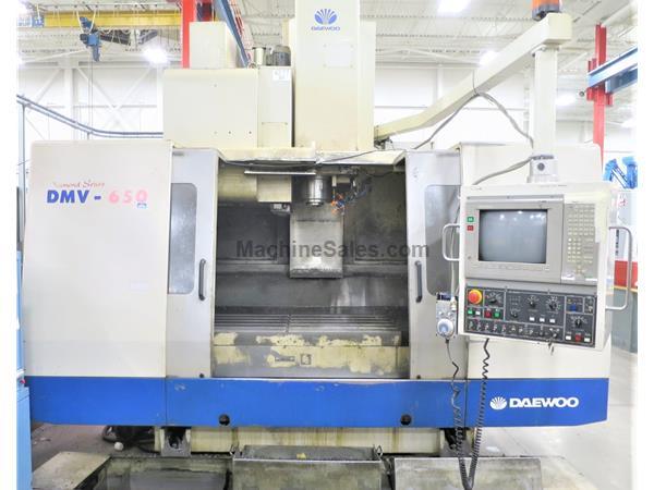 DAEWOO DMV-650 3-AXIS 50 TAPER CNC VERTICAL MACHINING CENTER DAEWOO DMV-650 3-AXIS 50 TAPER CNC VERTICAL MACHINING CENTER