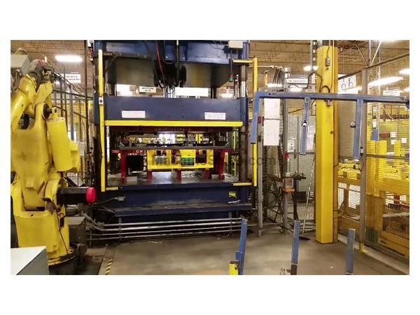 250 TON DENISON 4 POST HYDRAULIC PRESS 250 TON DENISON 4 POST HYDRAULIC PRESS