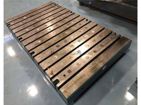 48” X 84” X 6” THICK T-SLOTTED BOLSTER PLATE 48” X 84” X 6” THICK T-SLOTTED BOLSTER PLATE