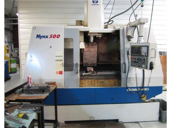 2001 Daewoo Mynx 500 Vertical Machining Center 2001 Daewoo Mynx 500 Vertical Machining Center