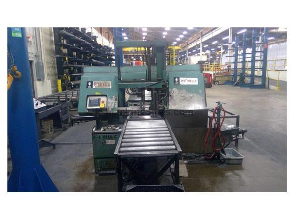 16" x 20" W.F. Wells # F1620HA , CNC, dual post auto horiz bandsaw,1.5" bla 16" x 20" W.F. Wells # F1620HA , CNC, dual post auto horiz bandsaw,1.5" bla