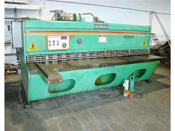 1/4" x 120" ACCURSHEAR 625010 Hydraulic Shear, FOPBG 1/4" x 120" ACCURSHEAR 625010 Hydraulic Shear, FOPBG
