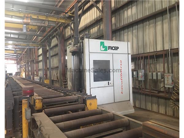 FICEP Excalibur 12 CNC Single Spindle Beam Drill Line, 20014 FICEP Excalibur 12 CNC Single Spindle Beam Drill Line, 20014