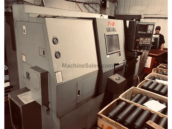 2006 LEADWELL MODEL T-8 CNC LATHE FANUC 0iT-D Control 2006 LEADWELL MODEL T-8 CNC LATHE FANUC 0iT-D Control