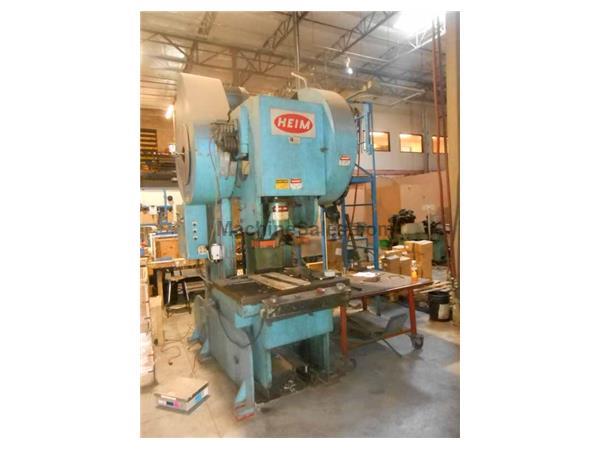 120-Ton HEIM Model 12-OBI-BG, Back Geared OBI Punch Press 120-Ton HEIM Model 12-OBI-BG, Back Geared OBI Punch Press