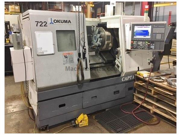 OKUMA L-470M, OSP-P200L, 15"Chk, 2009, BIG BORE, LIVE TOOLING, CONVEYO OKUMA L-470M, OSP-P200L, 15"Chk, 2009, BIG BORE, LIVE TOOLING, CONVEYO