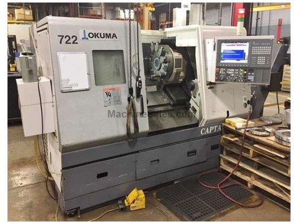 OKUMA L-470M, OSP-P200L, 15&quot;Chk, 2009, BIG BORE, LIVE TOOLING, CONVEYO