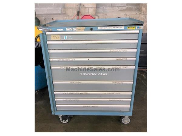Lista Tool Cabinet, 9-Drawers, 38" draw width,overall dimensions 42&qu Lista Tool Cabinet, 9-Drawers, 38" draw width,overall dimensions 42&qu