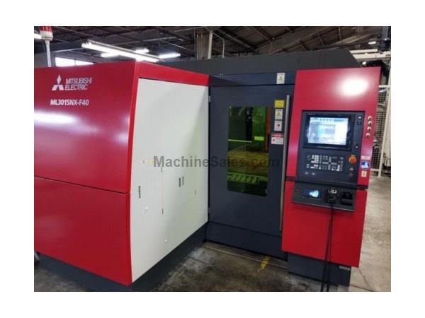 4000 WATT MITSUBISHI ML-3015NX-F40 FIBER LASER W/FSC03015FX LOAD/UNLOAD MFG