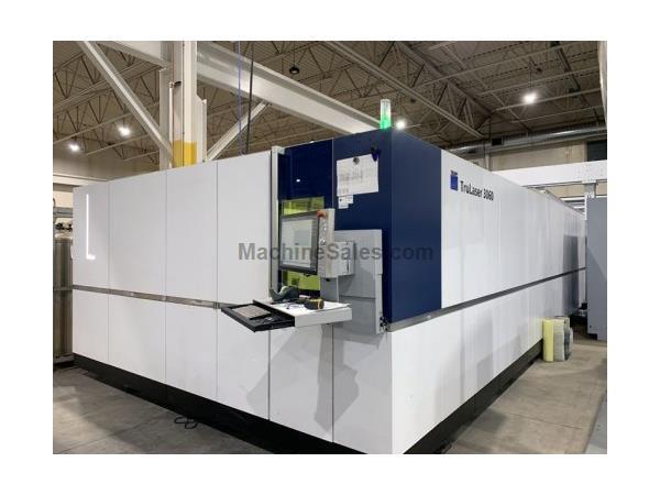 6000 WATT TRUMPF TRULASER 3060 FIBER TRUDISK LASER W/8' X 20' SHUTT