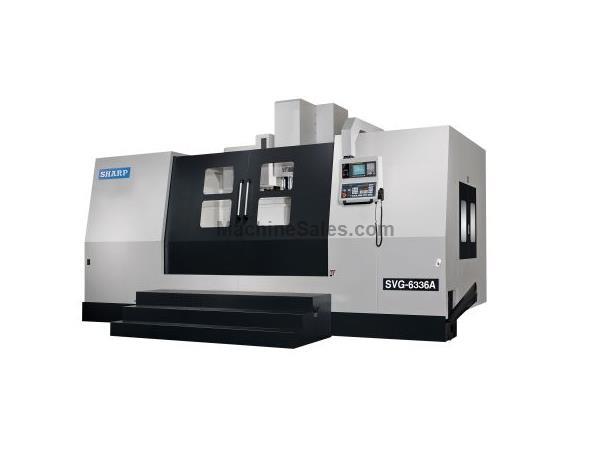 NEW SHARP SVG-6336A-F GEAR HEAD CNC VERTICAL MACHINING CENTER NEW SHARP SVG-6336A-F GEAR HEAD CNC VERTICAL MACHINING CENTER
