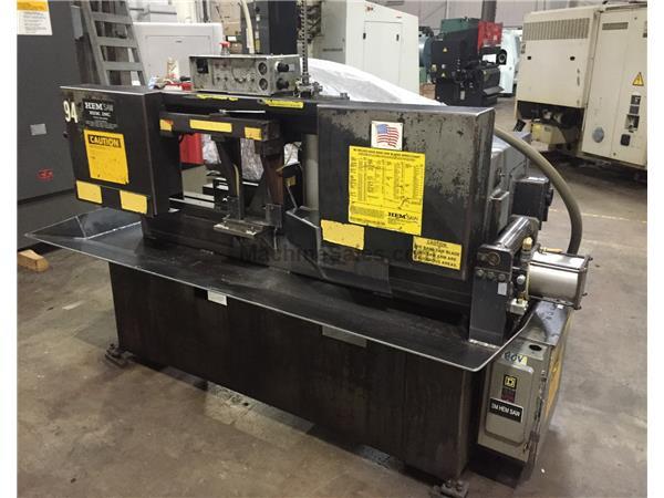 12.75" x 12.75" HEM H-90A-B/F AUTOMATIC HORIZONTAL BAND SAW 12.75" x 12.75" HEM H-90A-B/F AUTOMATIC HORIZONTAL BAND SAW