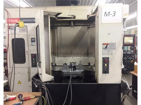 MAZAK VARIAXIS 500-5X 5-AXIS CNC VERTICAL MACHINING CENTER MAZAK VARIAXIS 500-5X 5-AXIS CNC VERTICAL MACHINING CENTER