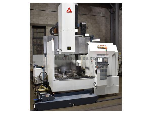 49&quot; You Ji, Model YV-1200ATC, Fanuc 0i-TD CNC Control, 49&quot; Table,