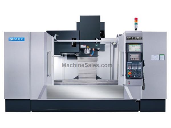 NEW SHARP SV-5128SX BOX WAY CNC VERTICAL MACHINING CENTER