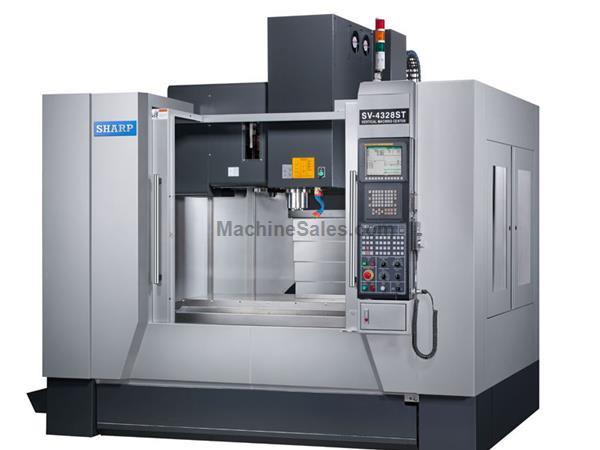 NEW SHARP SV-4328SX BOX WAY CNC VERTICAL MACHINING CENTER