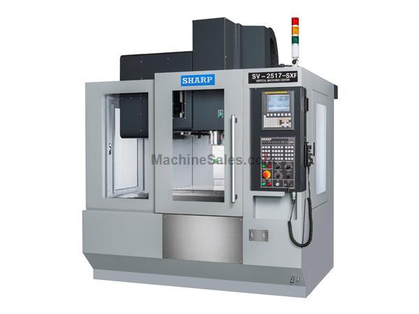 NEW SHARP SV-2517SE-F BOX WAY CNC VERTICAL MACHINING CENTER