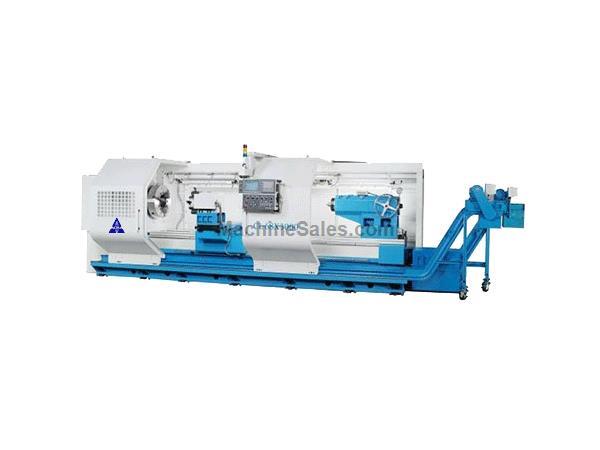 45"X160" ACRA MODEL CL-68A HOLLOW SPINDLE CNC FLAT BED LATHE WITH FANUC OITD CON 45"X160" ACRA MODEL CL-68A HOLLOW SPINDLE CNC FLAT BED LATHE WITH FANUC OITD CON
