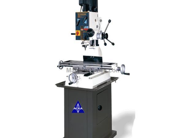 ACRA MODEL RF-40N2F GEAR HEAD BENCH TYPE MANUAL MILLING/DRILLING MACHINE WITH POWER DOWN F