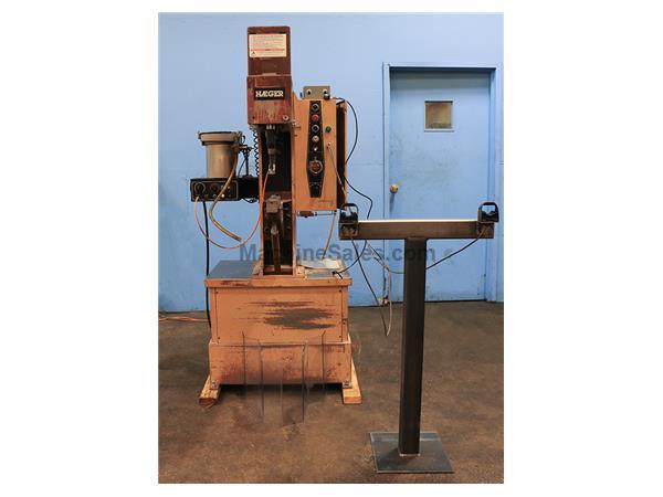 6 Ton 8&quot; Stroke Haeger HP6-B HARDWARE INSERTION PRESS, Complete with Bowl Feed