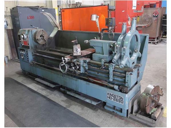 26" Swing 90" Centers Kingston HD 2690 ENGINE LATHE, Inch/Metric Gap,Taper,DRO,2 26" Swing 90" Centers Kingston HD 2690 ENGINE LATHE, Inch/Metric Gap,Taper,DRO,2