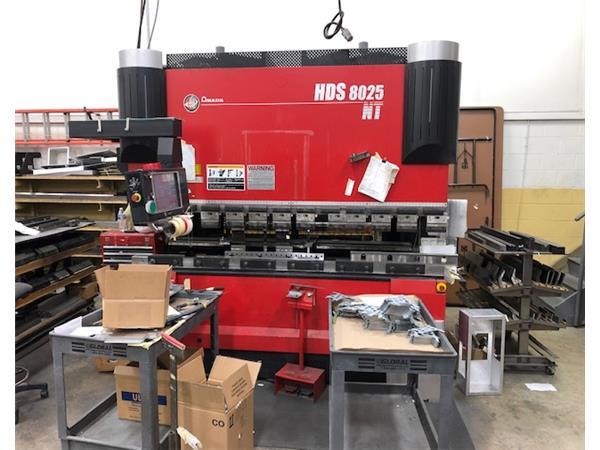 2008 Amada HDS8025NT, 8' x 88 Ton, 5 Axis CNC Back Gauges 2008 Amada HDS8025NT, 8' x 88 Ton, 5 Axis CNC Back Gauges