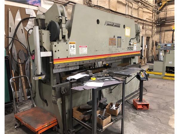 2002 Accurpress 717512, 12' x 175 Ton, 2 Axis CNC 2002 Accurpress 717512, 12' x 175 Ton, 2 Axis CNC