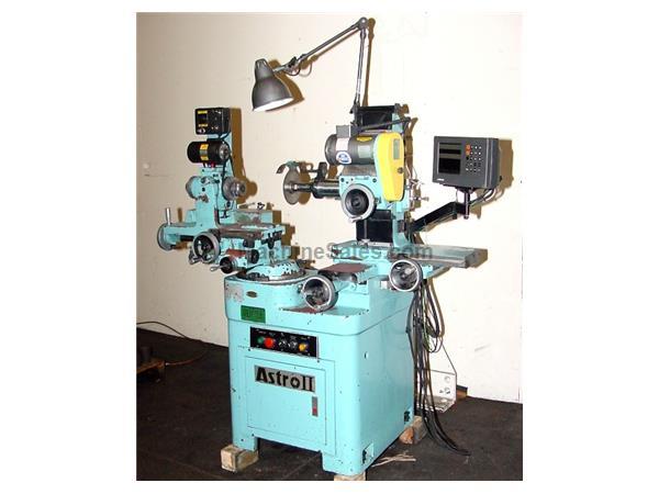 11 18 Denver ASTRO II (MONOSET TYPE) TOOL  CUTTER GRINDER, DRO, ELECTRONIC V/S WKHD., TOOLING