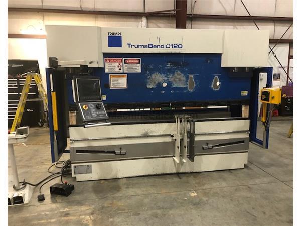 2006 Trumpf C120, 10' x 132 Ton, 6 Axis CNC Press Brake 2006 Trumpf C120, 10' x 132 Ton, 6 Axis CNC Press Brake