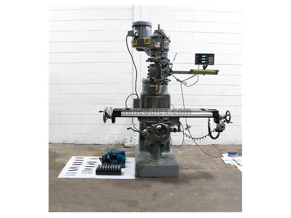46" Table 2HP Spindle Wells-Index 847 VERTICAL MILL, Vari-Speed,R-8, DRO, Servo Pwr T 46" Table 2HP Spindle Wells-Index 847 VERTICAL MILL, Vari-Speed,R-8, DRO, Servo Pwr T