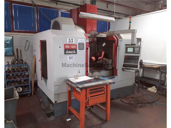 AWEA CNC VERTICAL MACHINING CENTER, Model: BM-1020 2007 AWEA CNC VERTICAL MACHINING CENTER, Model: BM-1020 2007
