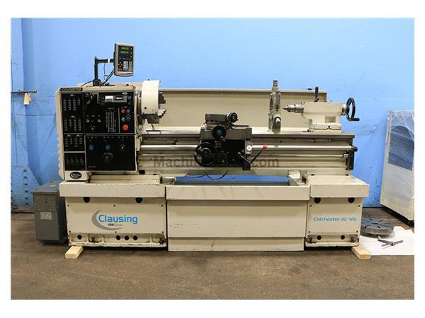 15&quot; Swing 50&quot; Centers Clausing-Colchester Triumph 15 VS ENGINE LATHE, Vari-Speed CSS, Newall DRO, Inch/Metric,