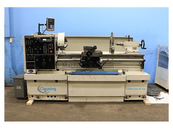 15" Swing 50" Centers Clausing-Colchester Triumph 15 VS ENGINE LATHE, Vari-Speed 15" Swing 50" Centers Clausing-Colchester Triumph 15 VS ENGINE LATHE, Vari-Speed